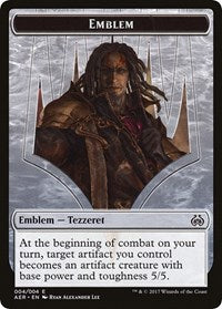 Emblem - Tezzeret the Schemer [Aether Revolt Tokens] | Gaming Infinity