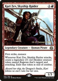 Kari Zev, Skyship Raider [Aether Revolt Promos] | Gaming Infinity