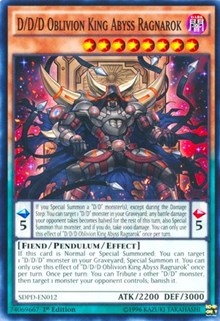 D/D/D Oblivion King Abyss Ragnarok [Structure Deck: Pendulum Domination] [SDPD-EN012] | Gaming Infinity