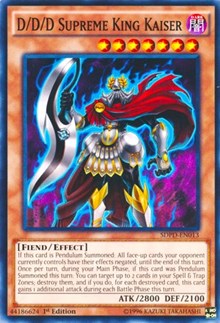 D/D/D Supreme King Kaiser [Structure Deck: Pendulum Domination] [SDPD-EN013] | Gaming Infinity