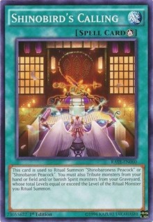 Shinobird's Calling [Raging Tempest] [RATE-EN060] | Gaming Infinity