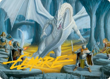 Cave of the Frost Dragon Art Card (Gold-Stamped Signature) [Dungeons & Dragons: Adventures in the Forgotten Realms Art Series] | Gaming Infinity