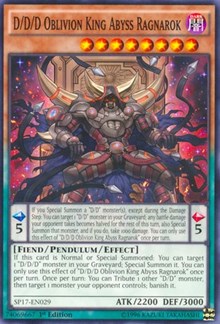 D/D/D Oblivion King Abyss Ragnarok (Starfoil) [Star Pack - Battle Royal] [SP17-EN029] | Gaming Infinity