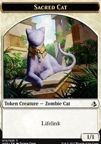 Sacred Cat Token [Amonkhet Tokens] | Gaming Infinity