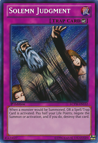 Solemn Judgment [LCYW-EN152] Secret Rare | Gaming Infinity