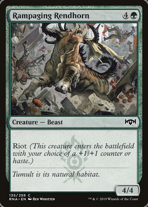 Rampaging Rendhorn [Ravnica Allegiance] | Gaming Infinity