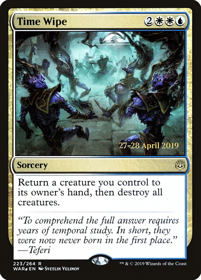 Time Wipe  [War of the Spark Prerelease Promos] | Gaming Infinity