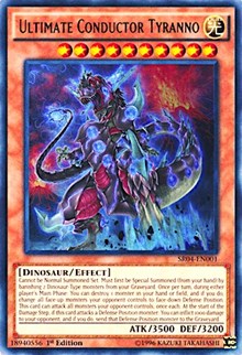 Ultimate Conductor Tyranno [Structure Deck: Dinosmasher's Fury] [SR04-EN001] | Gaming Infinity