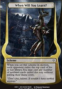 When Will You Learn? (Archenemy: Nicol Bolas) [Archenemy: Nicol Bolas] | Gaming Infinity