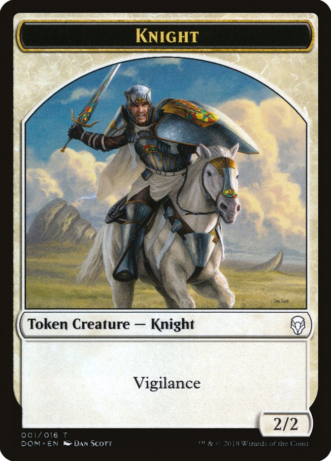 Knight (001/016) [Dominaria Tokens] | Gaming Infinity