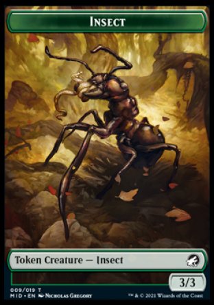 Insect Token [Innistrad: Midnight Hunt Tokens] | Gaming Infinity