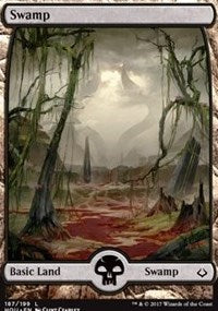 Swamp (187) - Full Art [Hour of Devastation] | Gaming Infinity