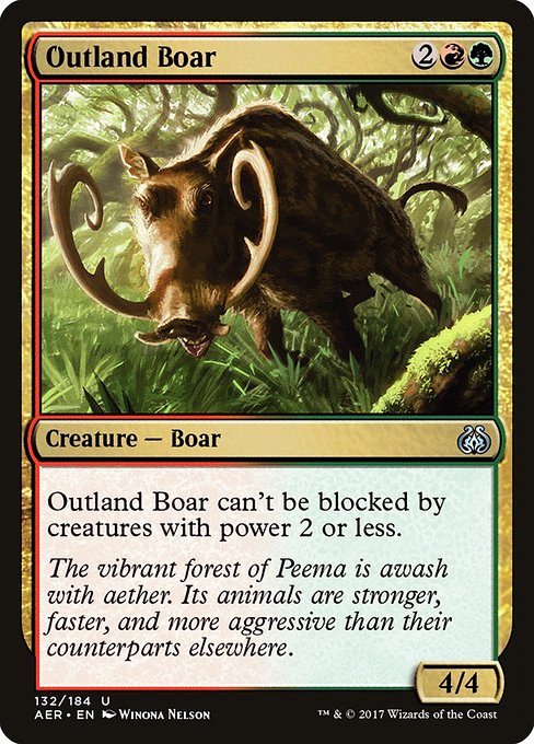 Outland Boar [Aether Revolt] | Gaming Infinity