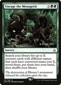 Uncage the Menagerie [Hour of Devastation Promos] | Gaming Infinity