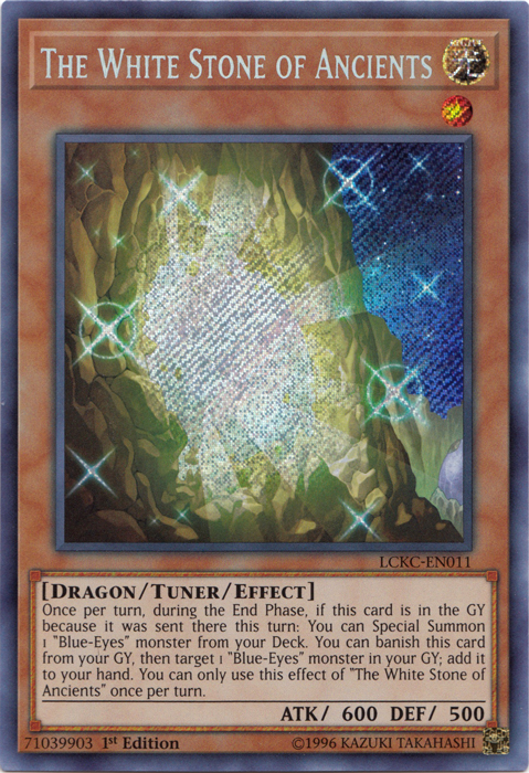 The White Stone of Ancients [LCKC-EN011] Secret Rare | Gaming Infinity