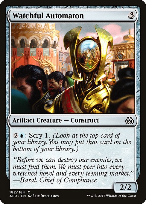 Watchful Automaton [Aether Revolt] | Gaming Infinity