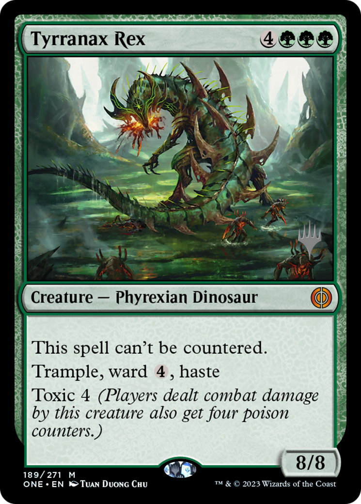 Tyrranax Rex (Promo Pack) [Phyrexia: All Will Be One Promos] | Gaming Infinity