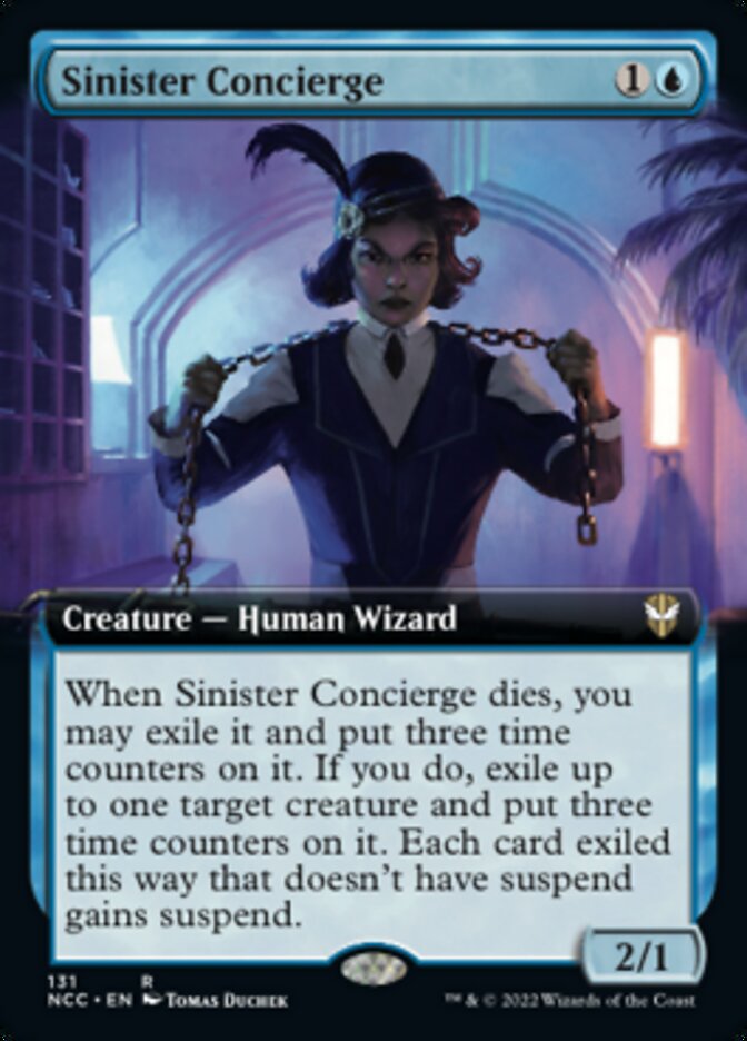 Sinister Concierge (Extended Art) [Streets of New Capenna Commander] | Gaming Infinity