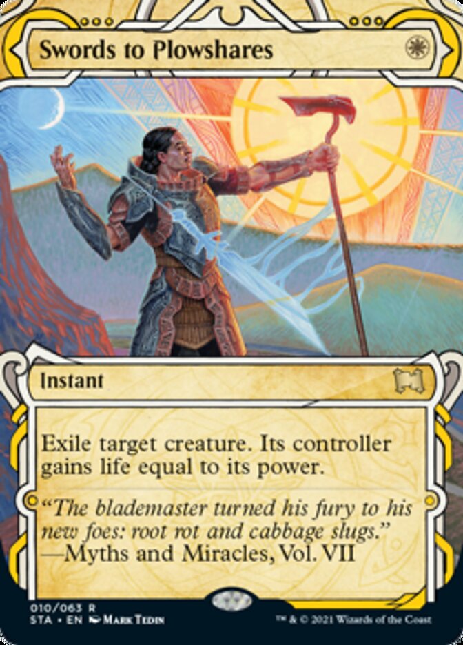 Swords to Plowshares (Etched Foil) [Strixhaven Mystical Archive] | Gaming Infinity