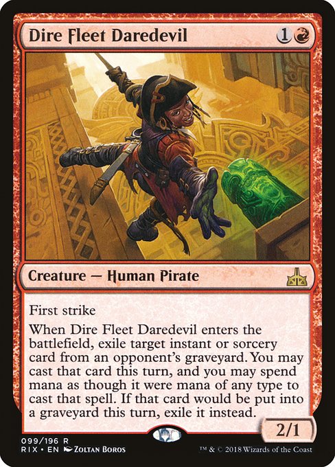 Dire Fleet Daredevil [Rivals of Ixalan] | Gaming Infinity