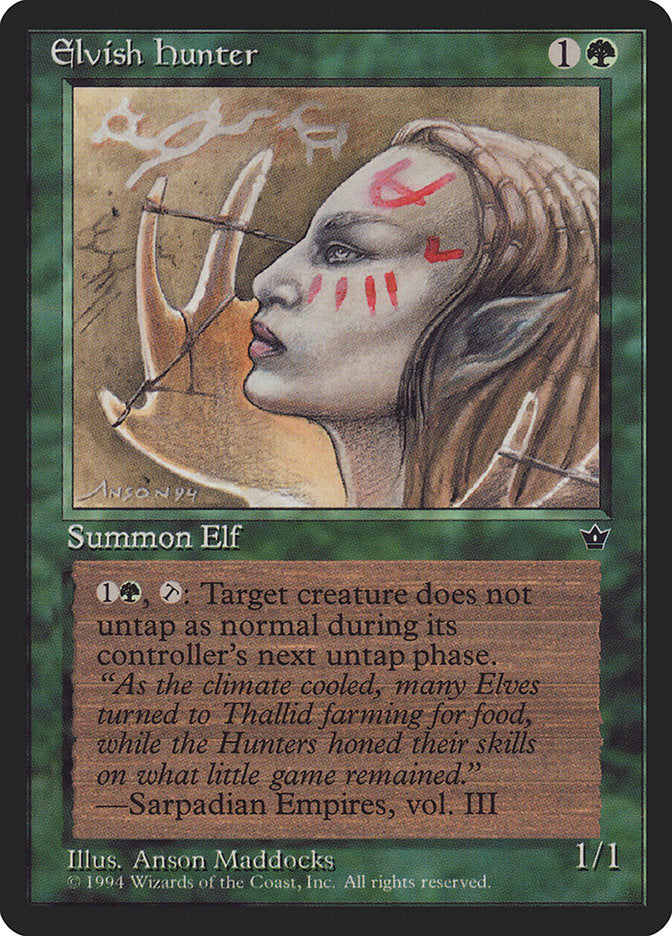 Elvish Hunter (Anson Maddocks) [Fallen Empires] | Gaming Infinity