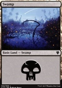 Swamp (302) [Commander 2017] | Gaming Infinity