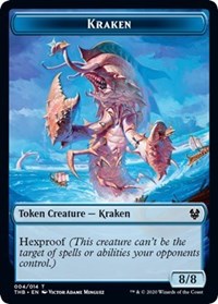 Kraken // Satyr Double-sided Token [Theros Beyond Death Tokens] | Gaming Infinity