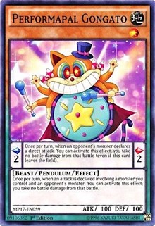 Performapal Gongato [2017 Mega-Tins Mega Pack] [MP17-EN059] | Gaming Infinity