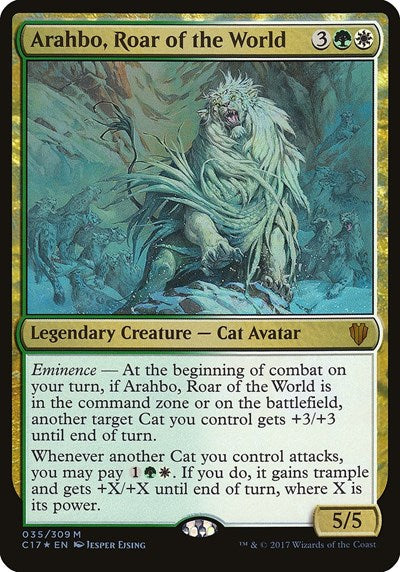Arahbo, Roar of the World (Commander 2017) [Commander 2017 Oversized] | Gaming Infinity