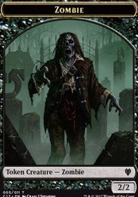 Zombie (005) // Gold (010) Double-sided Token [Commander 2017] | Gaming Infinity