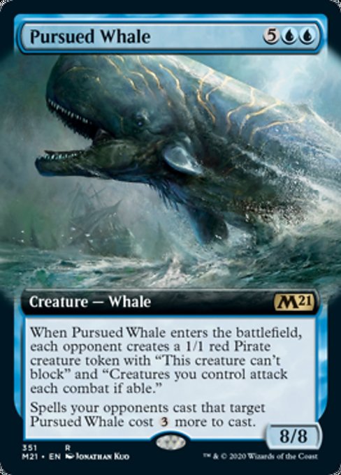 Pursued Whale (Extended Art) [Core Set 2021] | Gaming Infinity