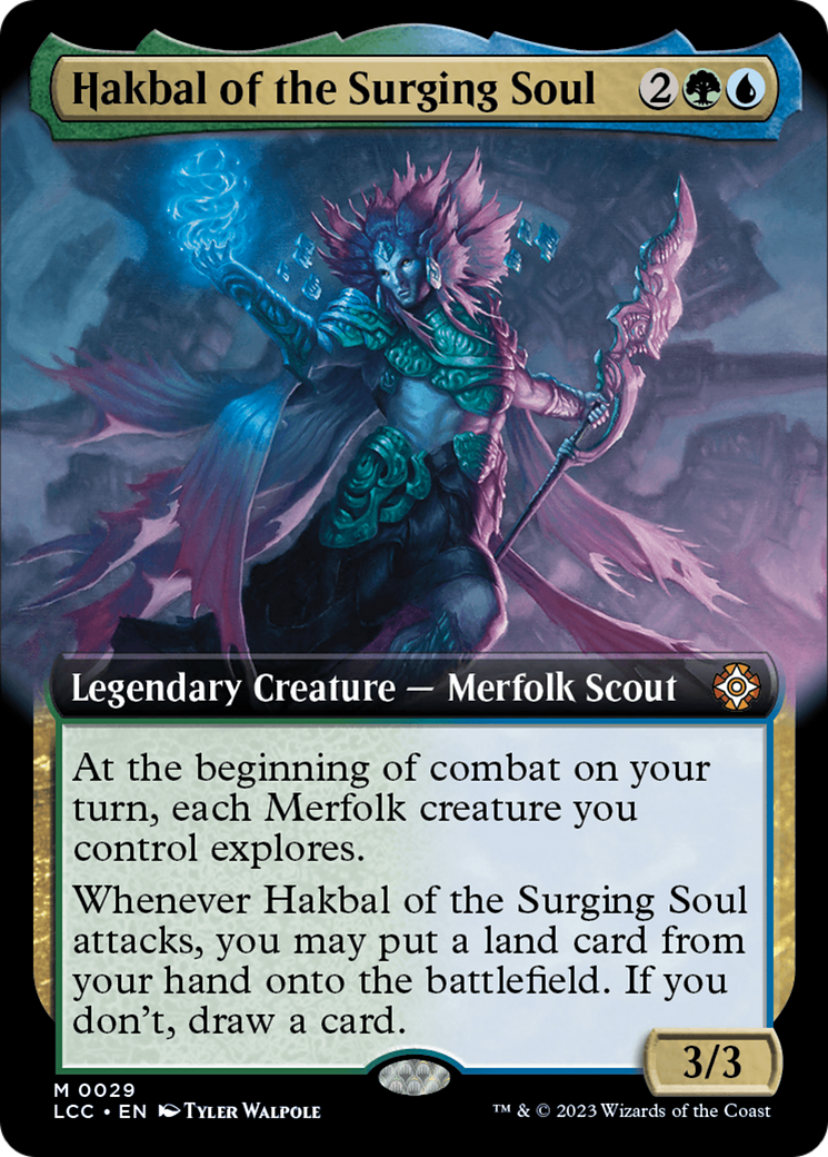 Hakbal of the Surging Soul (Extended Art) [The Lost Caverns of Ixalan Commander] | Gaming Infinity