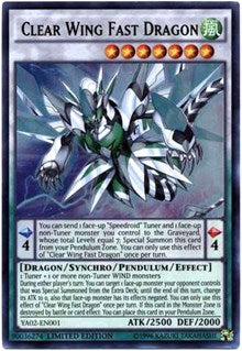 Clear Wing Fast Dragon [Yu-Gi-Oh! ARC-V Promo Cards] [YA02-EN001] | Gaming Infinity