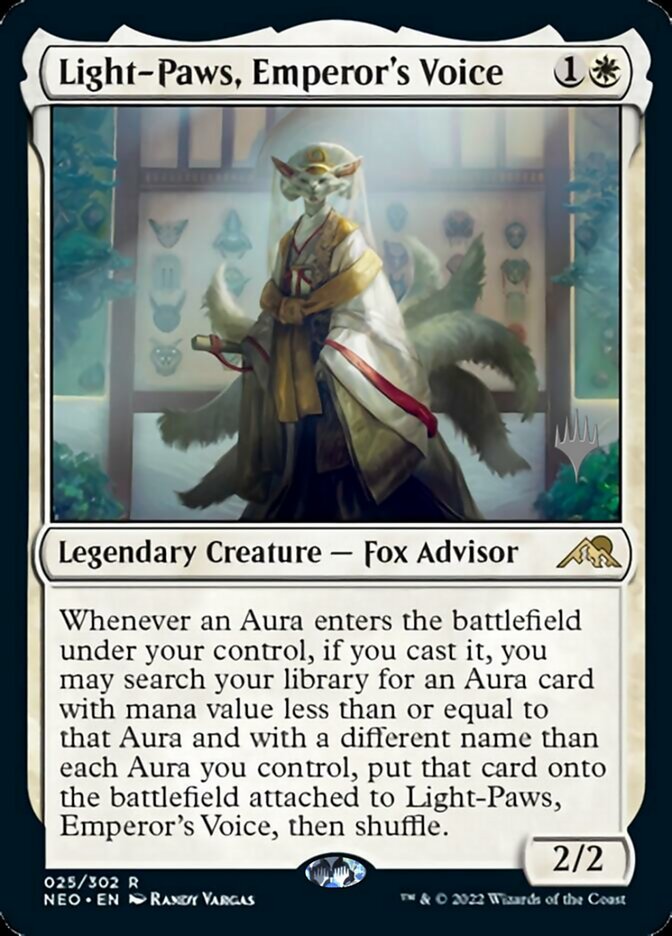 Light-Paws, Emperor's Voice (Promo Pack) [Kamigawa: Neon Dynasty Promos] | Gaming Infinity