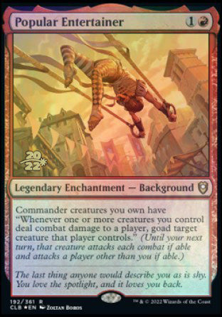 Popular Entertainer [Commander Legends: Battle for Baldur's Gate Prerelease Promos] | Gaming Infinity