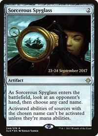 Sorcerous Spyglass [Ixalan Promos] | Gaming Infinity