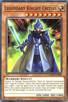Legendary Knight Critias [Legendary Dragon Decks] [LEDD-ENA08] | Gaming Infinity