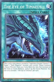 The Eye of Timaeus [Legendary Dragon Decks] [LEDD-ENA21] | Gaming Infinity