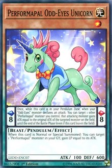 Performapal Odd-Eyes Unicorn [Legendary Dragon Decks] [LEDD-ENC07] | Gaming Infinity