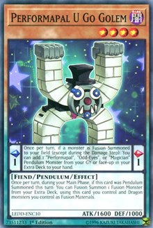 Performapal U Go Golem [Legendary Dragon Decks] [LEDD-ENC10] | Gaming Infinity