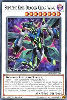 Supreme King Dragon Clear Wing [Legendary Dragon Decks] [LEDD-ENC30] | Gaming Infinity