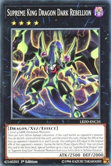 Supreme King Dragon Dark Rebellion [Legendary Dragon Decks] [LEDD-ENC33] | Gaming Infinity