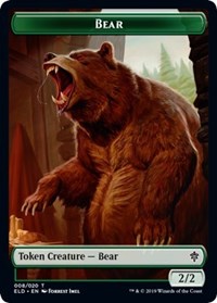 Bear // Food (17) Double-sided Token [Throne of Eldraine Tokens] | Gaming Infinity