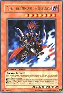 Gorz the Emissary of Darkness [Yu-Gi-Oh! R Manga Promo] [YR01-EN003] | Gaming Infinity