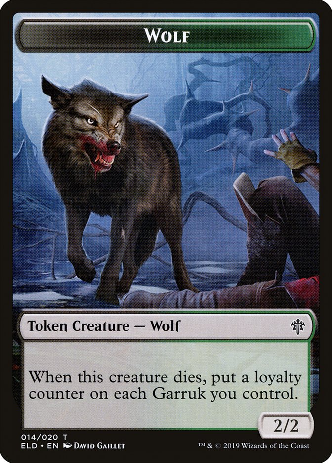 Wolf [Throne of Eldraine Tokens] | Gaming Infinity