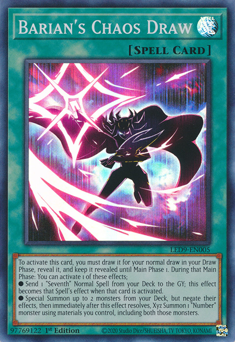 Barian's Chaos Draw [LED9-EN005] Super Rare | Gaming Infinity