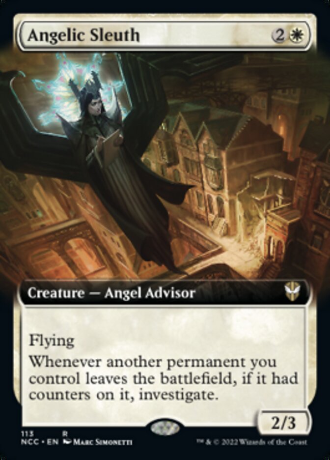 Angelic Sleuth (Extended Art) [Streets of New Capenna Commander] | Gaming Infinity