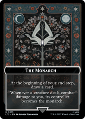 The Monarch // Treasure Double-Sided Token [The Lord of the Rings: Tales of Middle-Earth Commander Tokens] | Gaming Infinity