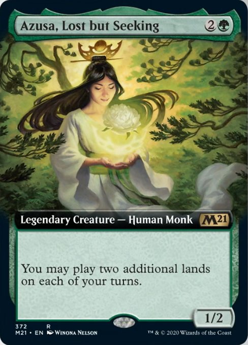 Azusa, Lost but Seeking (Extended Art) [Core Set 2021] | Gaming Infinity