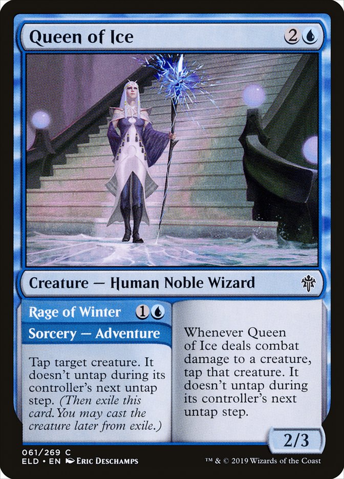 Queen of Ice // Rage of Winter [Throne of Eldraine] | Gaming Infinity